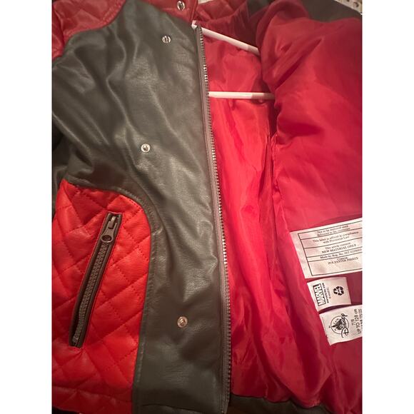 NWOT Disney Parks Marvel Spider-Man Faux Leather Biker Jacket M 7/8 - Picture 3 of 12